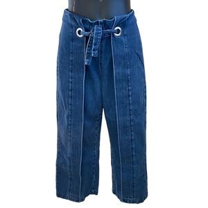 Madewell Blue Denim Wide Leg Culottes